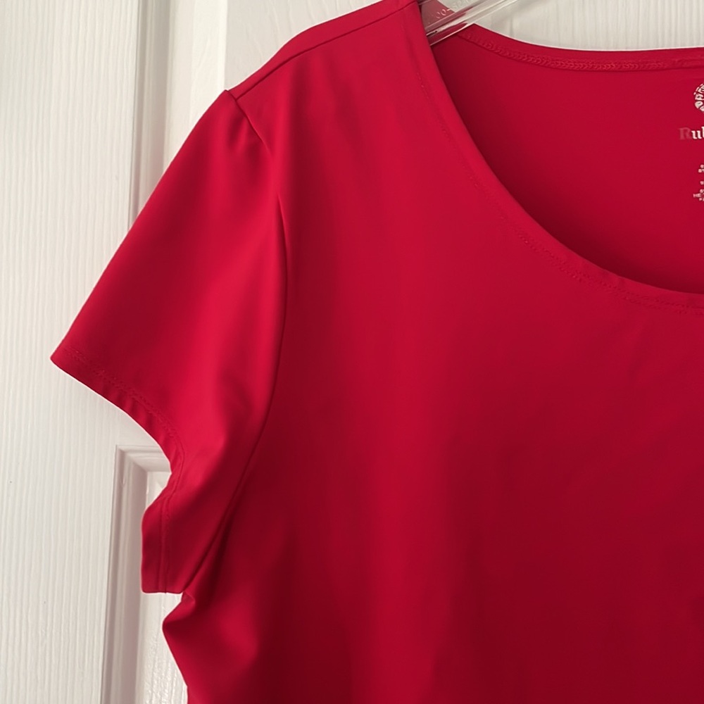 Red Ruby Rd knit top - Picture 3 of 6